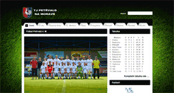 Desktop Screenshot of fotbalpetrvaldnm.cz